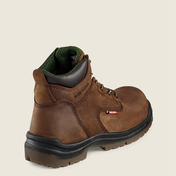 Safety Støvler Herre - Red Wing King Toe® - 6-Inch Toe - Brune - PXLHKZ-436